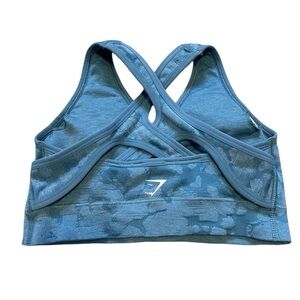 Gymshark Adapt Blue Camo Sports Bra Size Small